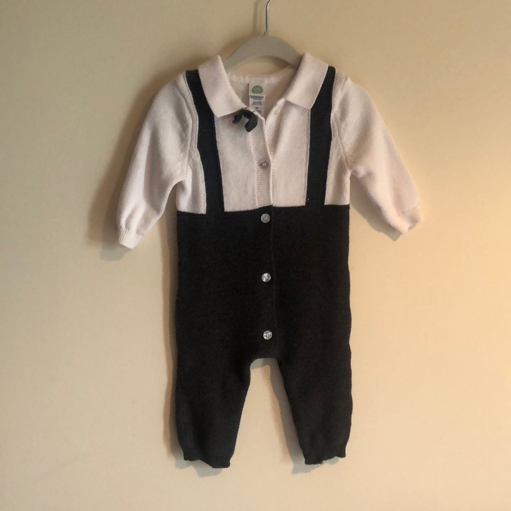 Grey overall soft jumper